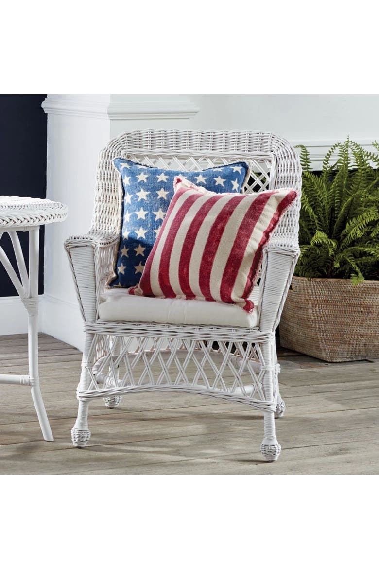 White Montauk Arm Chair, Alternate, color, White