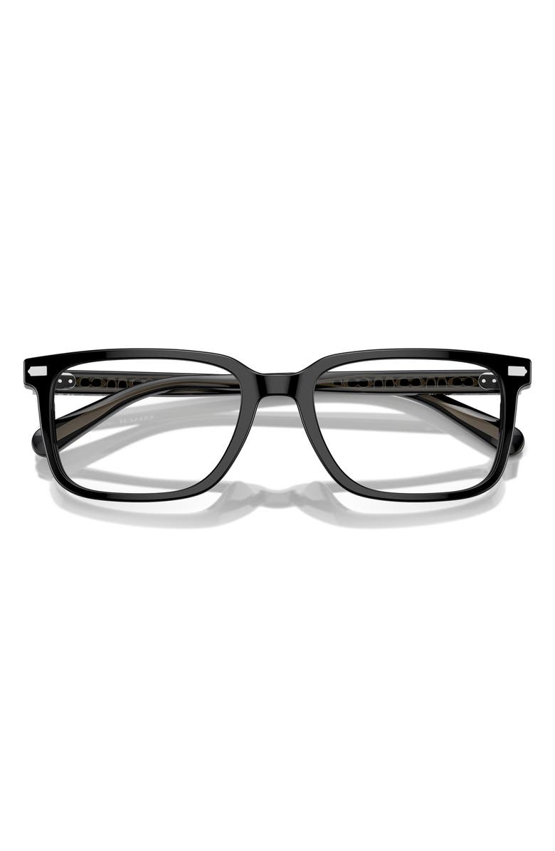 COACH 55mm Square Optical Glasses, Alternate, color, 