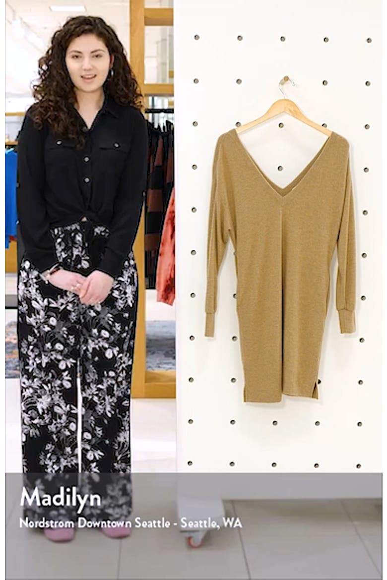 Double-V Long Sleeve Knit Dress video