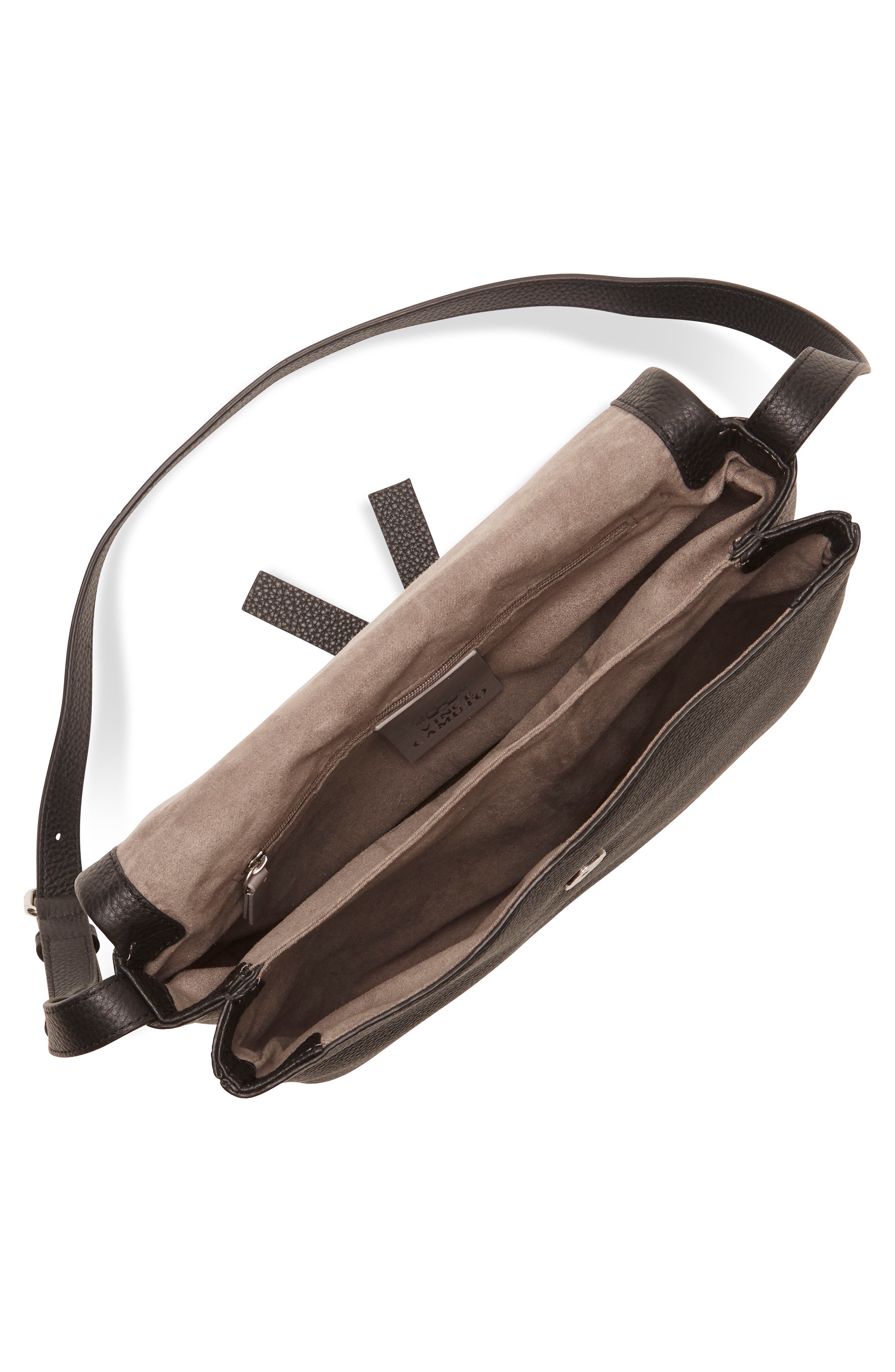 Vince Camuto Plum Leather Shoulder Bag, Alternate, color, 