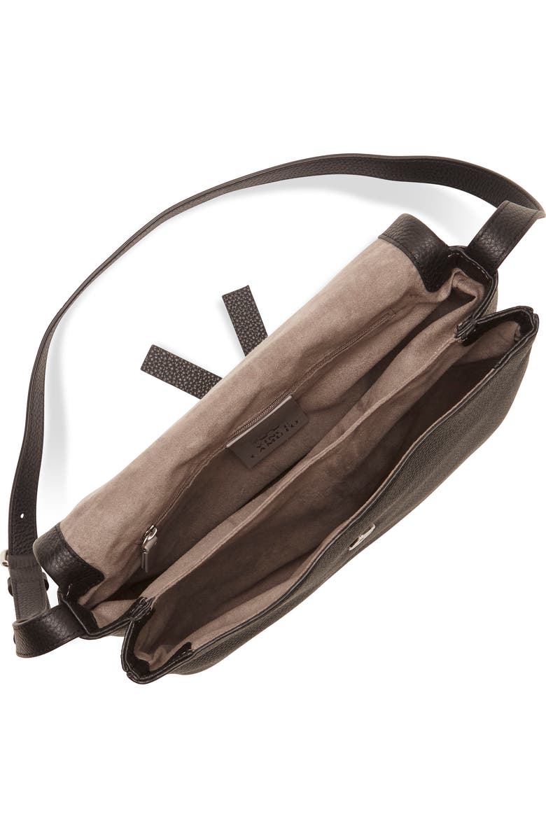 Vince Camuto Plum Leather Shoulder Bag, Alternate, color,