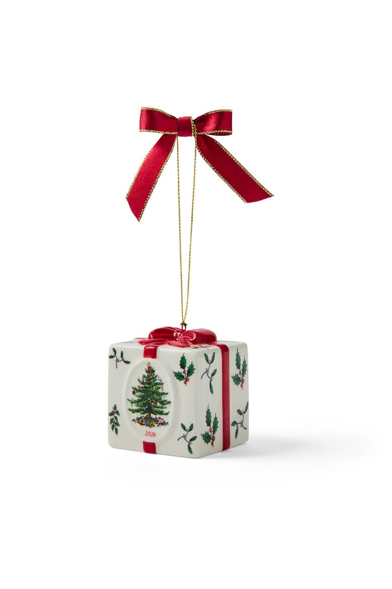 Christmas Tree Holiday Gift Box 2026 Ornament, Main, color, Multi