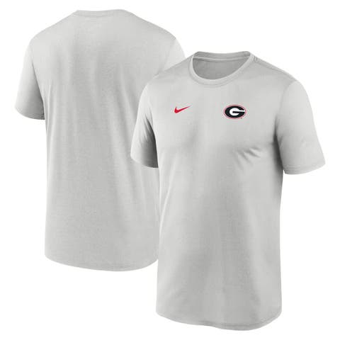 Men's Nike Gray Georgia Bulldogs 2025 Sideline Small Logo Legend Performance T-Shirt