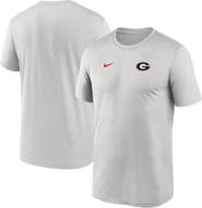 Nike Men's Nike Gray Georgia Bulldogs 2025 Sideline Small Logo Legend Performance T-Shirt