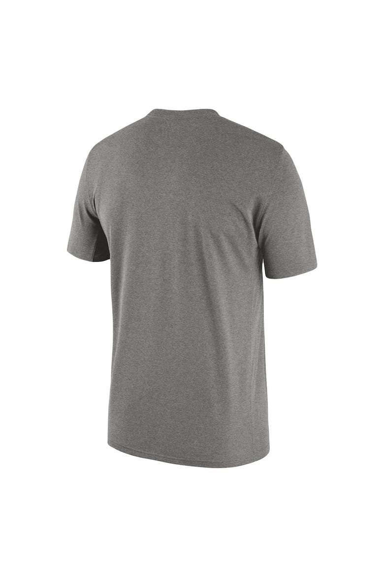 Men's Nike Heather Gray West Virginia Mountaineers Campus Letterman Tri-Blend T-Shirt, Alternate, color, Heather Gray
