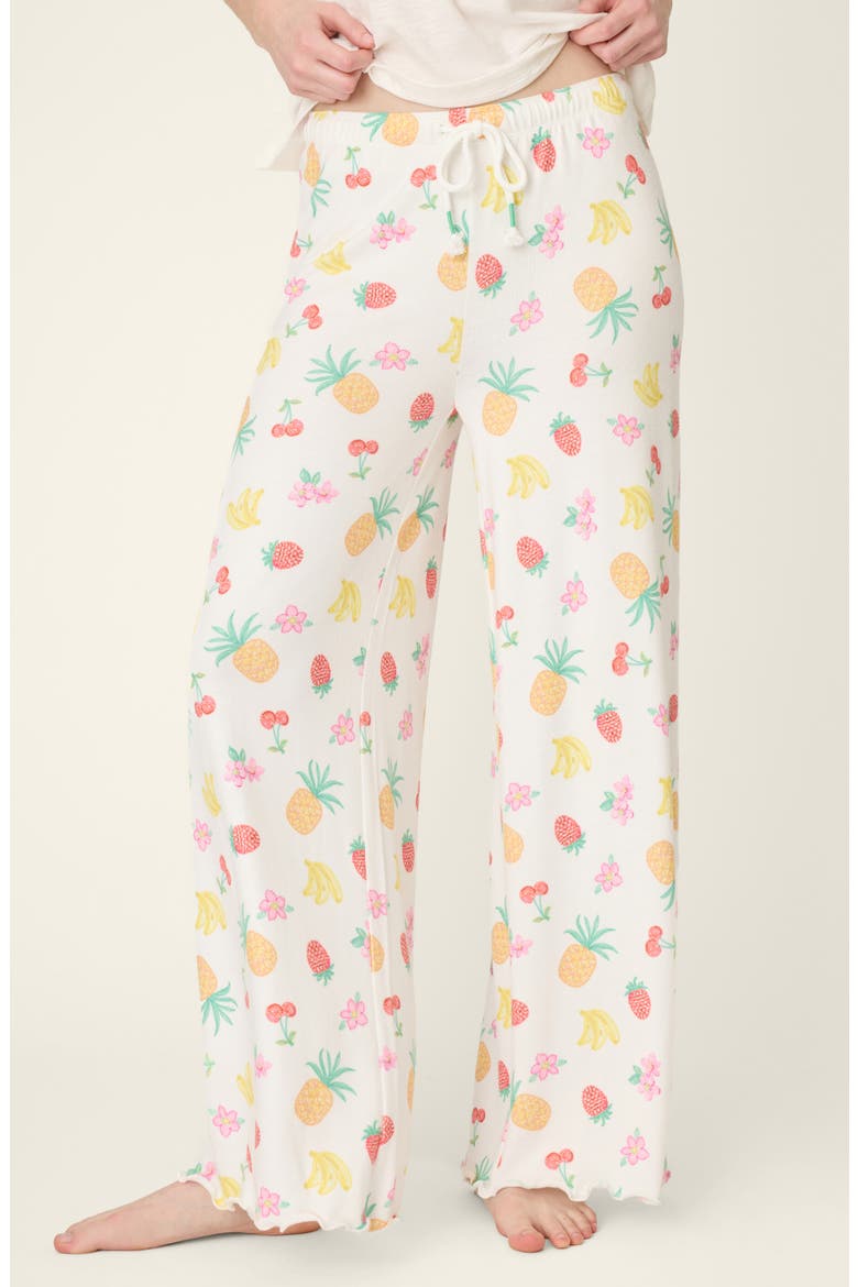Viva La Vida Jersey Pajama Pants, Main, color, IVORY