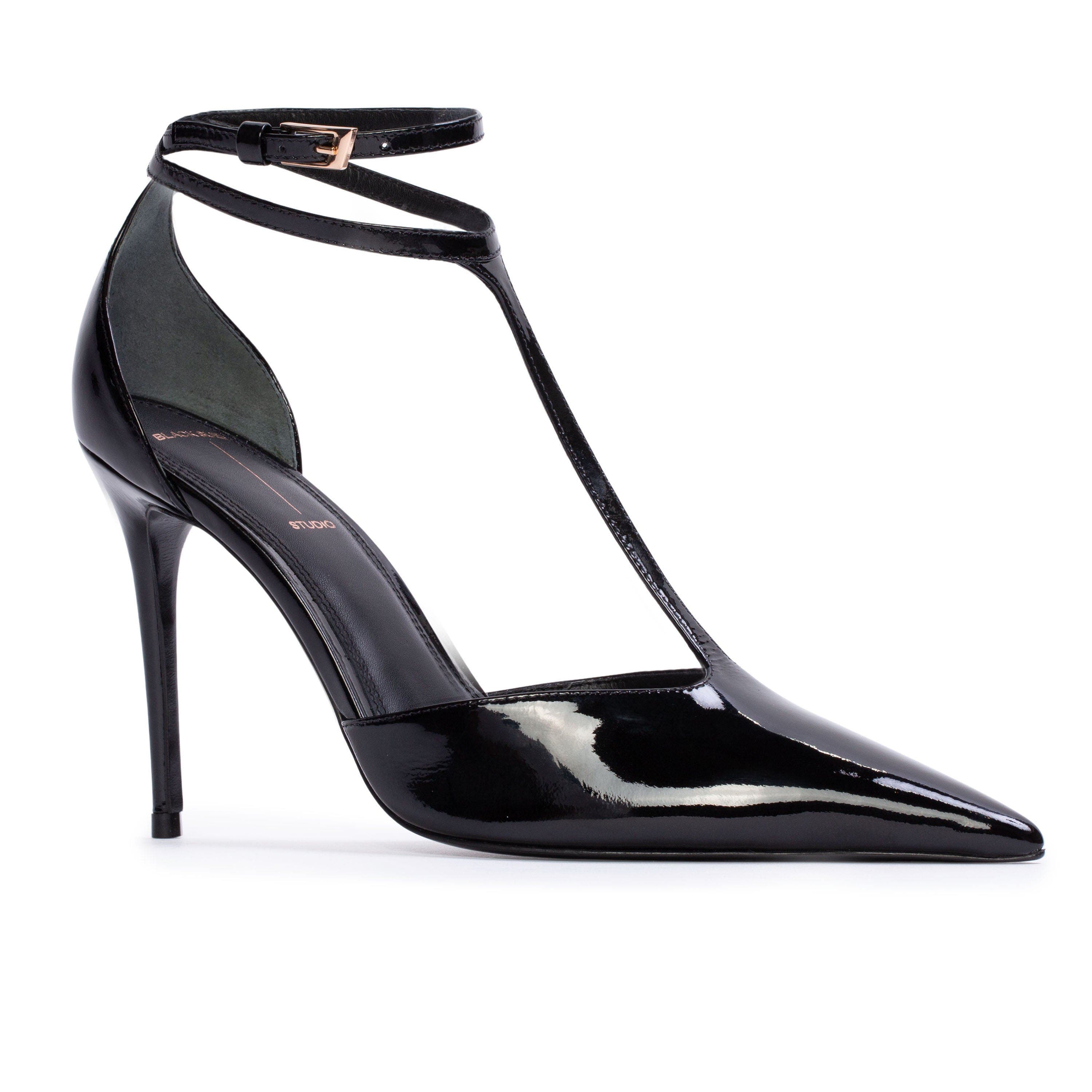 BLACK SUEDE STUDIO Ruby 100 Pump, Alternate, color, Black Patent