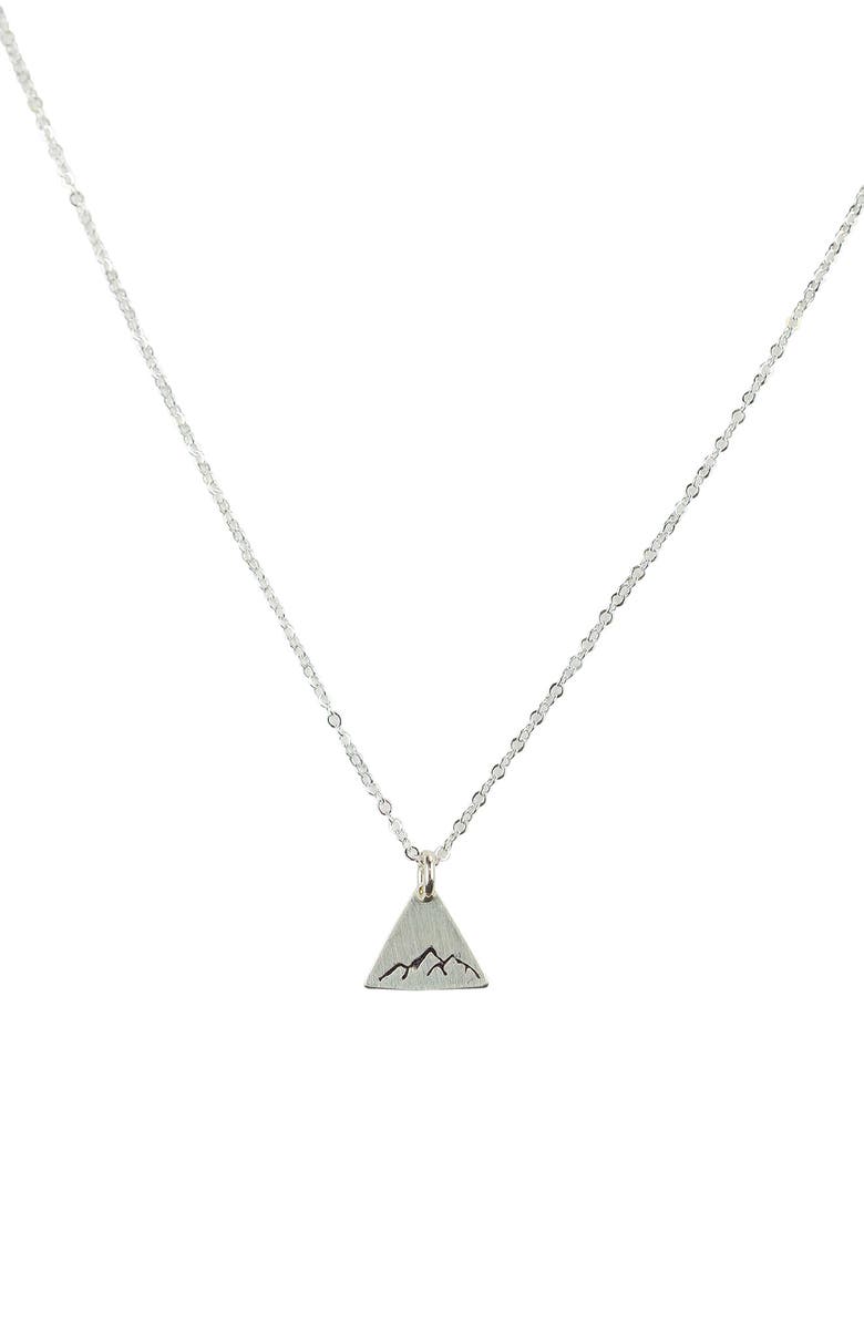 Nashelle Dainty Mountain Pendant Necklace, Main, color, 