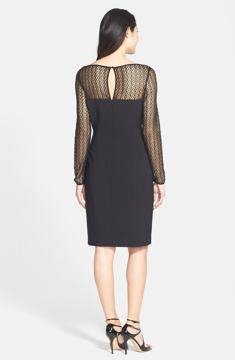 Maggy London Lace & Crepe Sheath Dress | Nordstrom