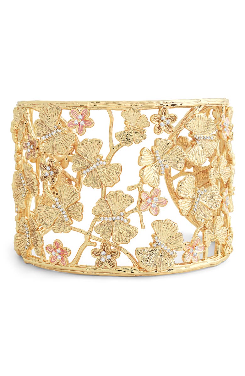 Anabel Aram Jewelry Butterfly Cuff Bracelet, Alternate, color, Gold