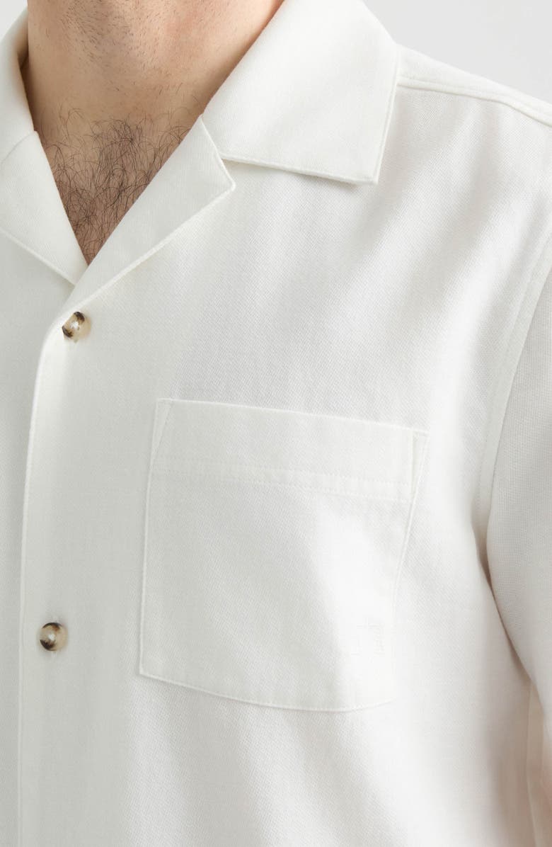 Hunter Fowness Short Sleeve Button-Up Shirt, Alternate, color, White