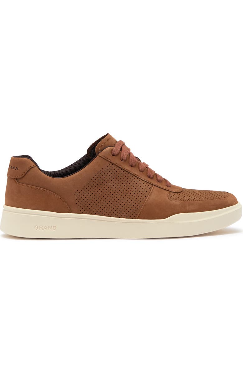 Cole Haan Grand Crosscourt Modern Perforated Sneaker - Wide Width Available, Alternate, color, British Tan
