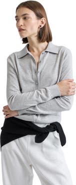 Almina Concept Button Up Knit Top