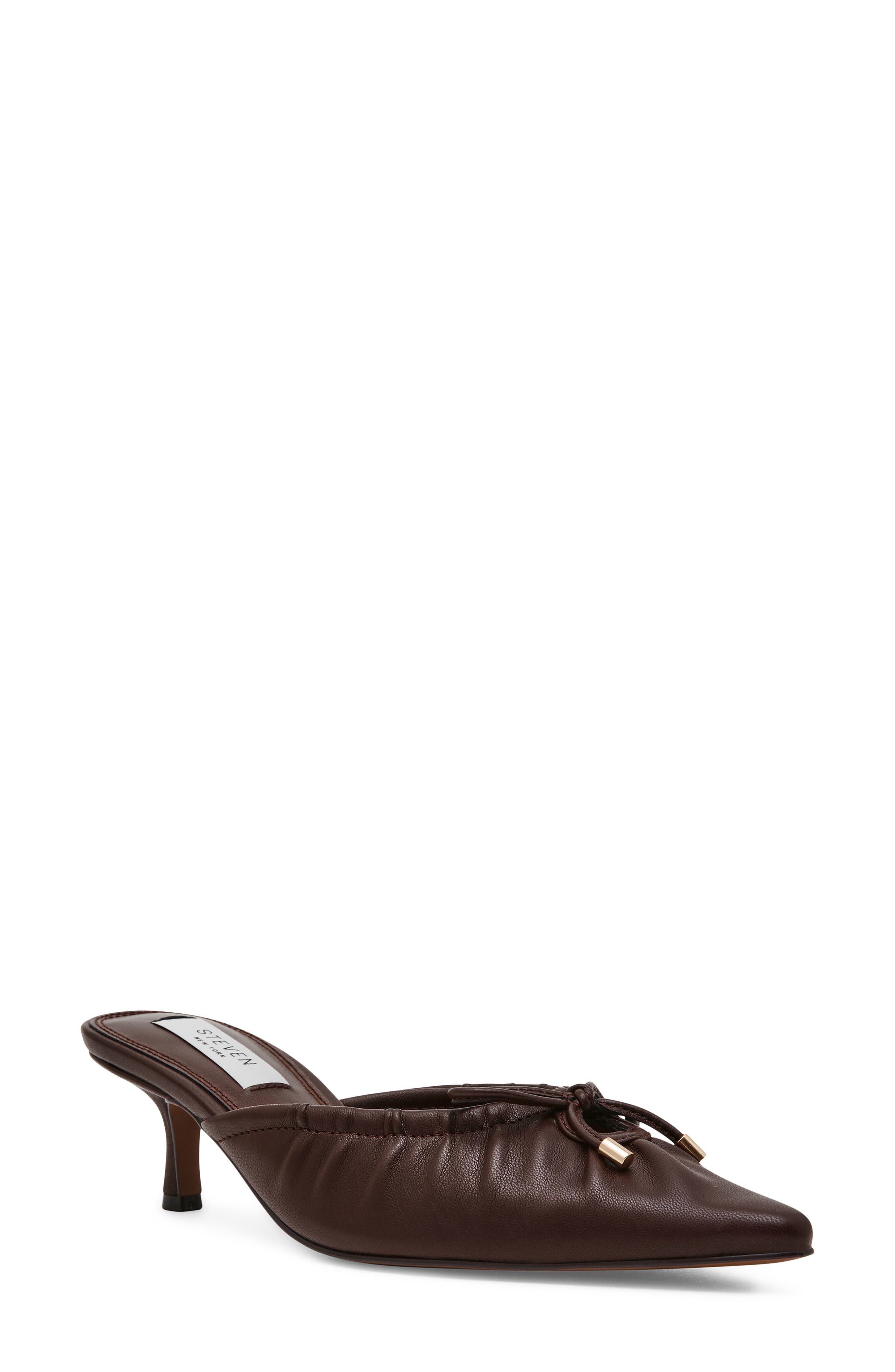 Bonaie Kitten Heel Mule, Main, color, BROWN