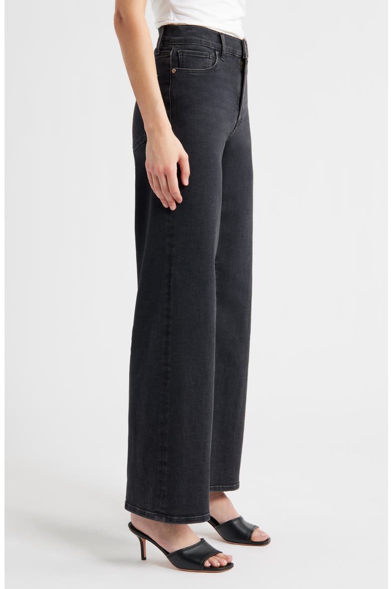 Le Slim Palazzo High Waist Wide Leg Jeans, Alternate, color, DESTROYER
