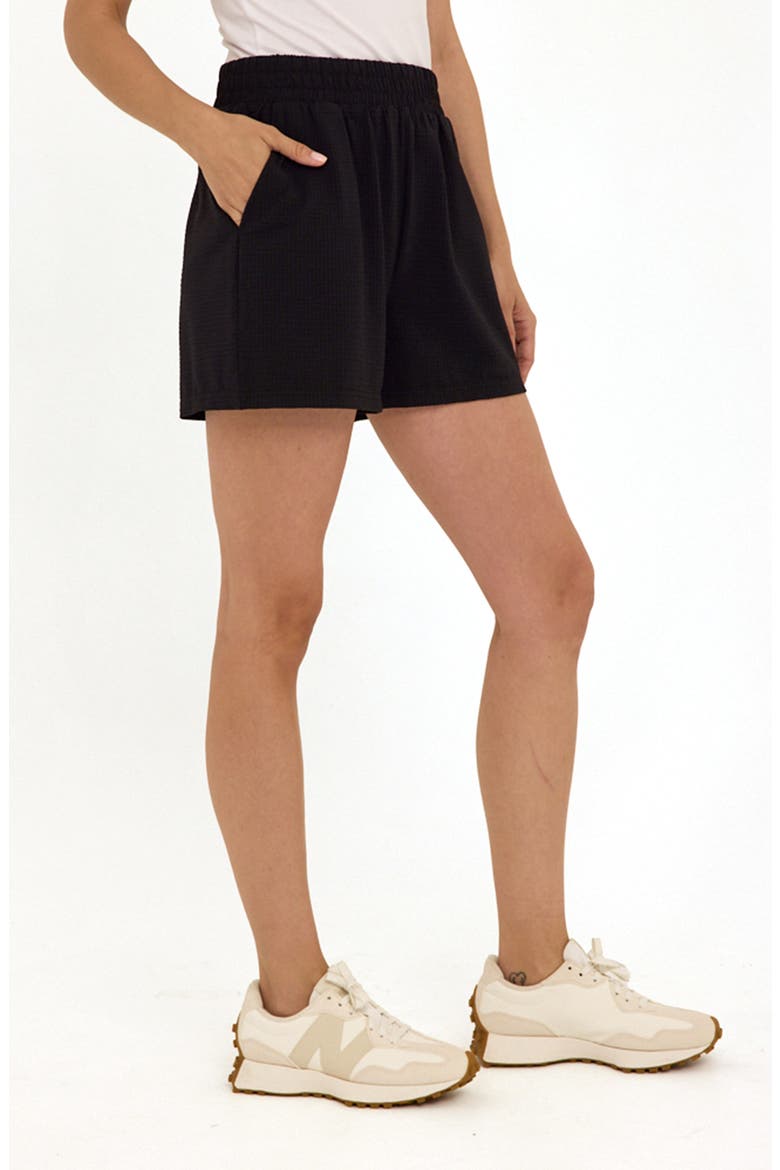 Phaedra Stretch Shorts, Alternate, color, JET BLACK