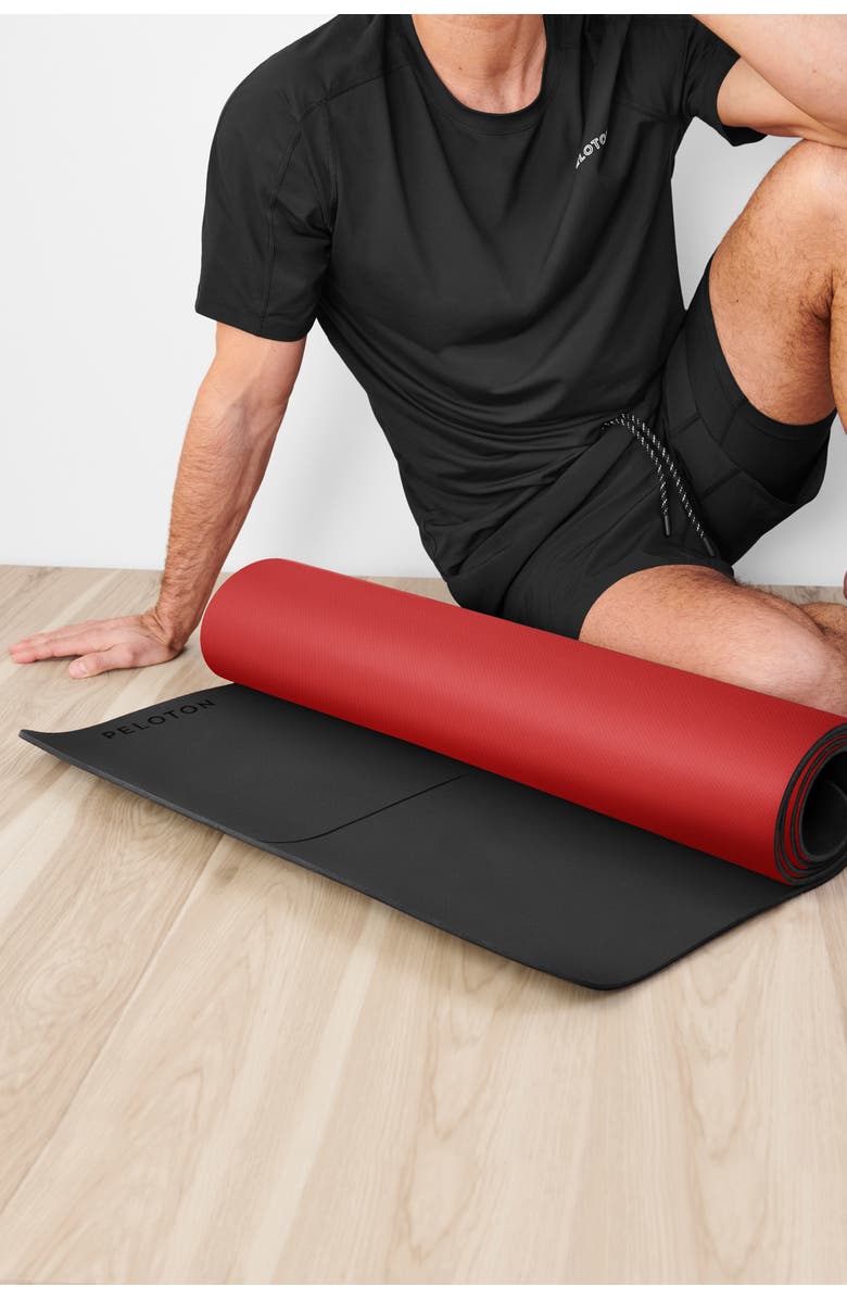 Peloton Reversible Workout Mat, Alternate, color, Black And Red