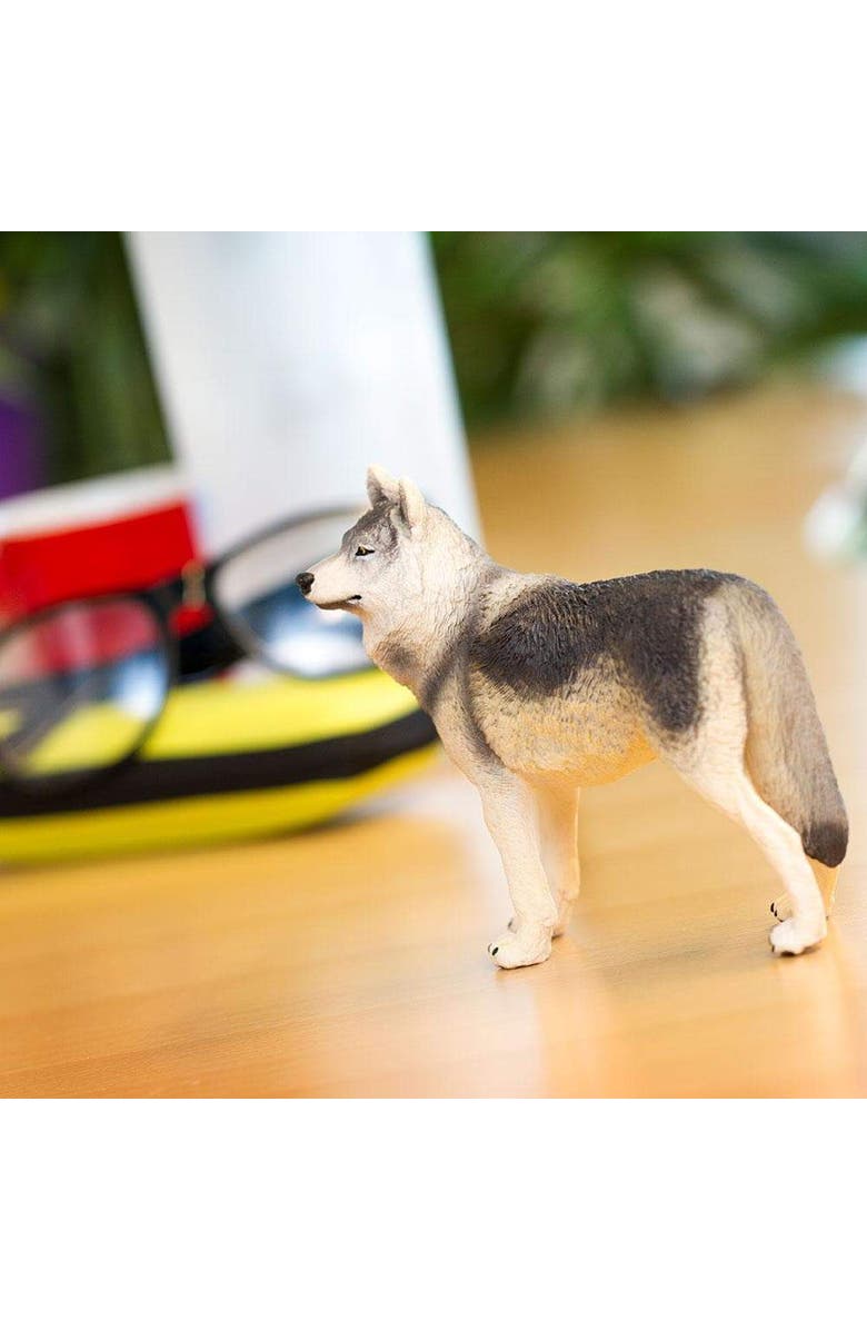 Safari Ltd. Gray Wolf Toy, Alternate, color, NO COLOR