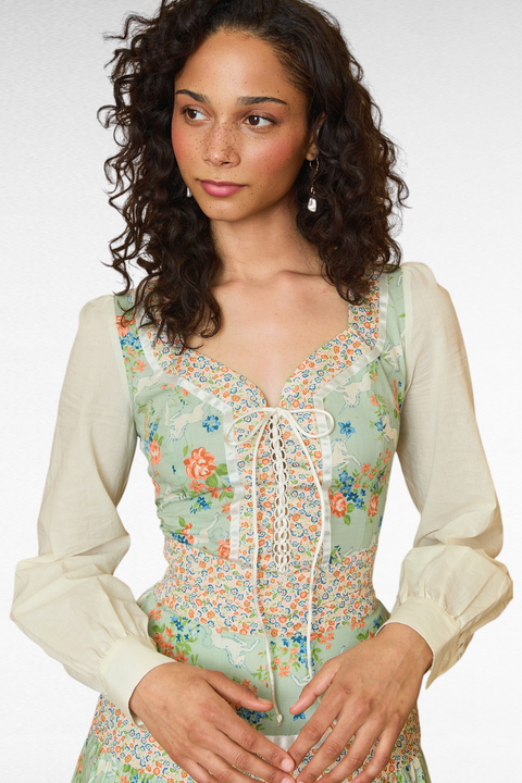 Charlotte Corselette Unicorn Top, ModCloth x Gunne Sax