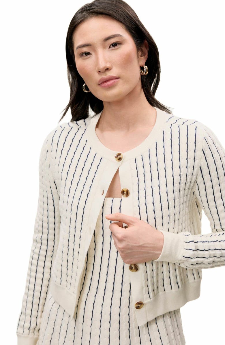 Rebecca Taylor Dorothy Knit Cardigan, Alternate, color, Ivory