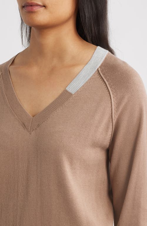 Hatley Cary V-neck Sweater In Brown