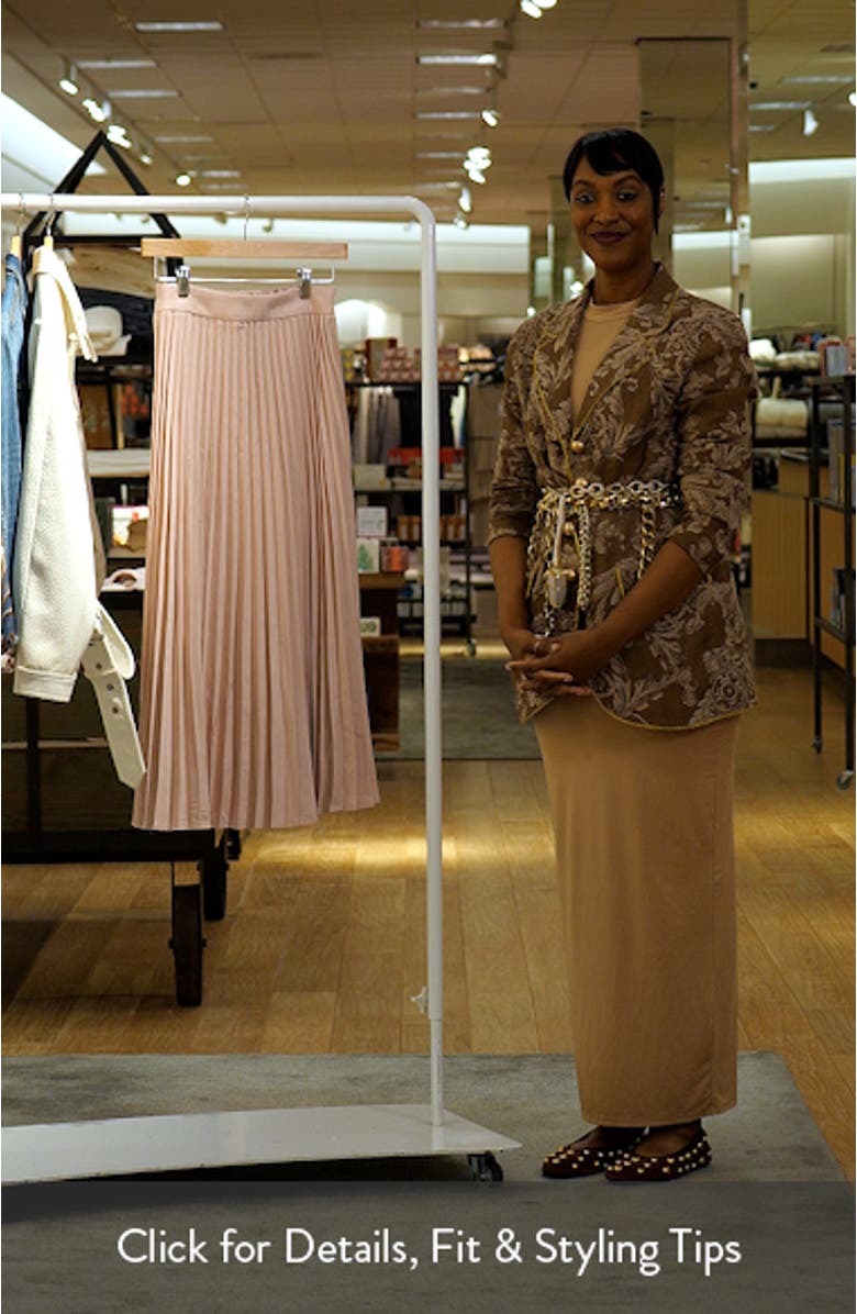 Liliana Pleated High Waist Midi Skirt, sales video thumbnail