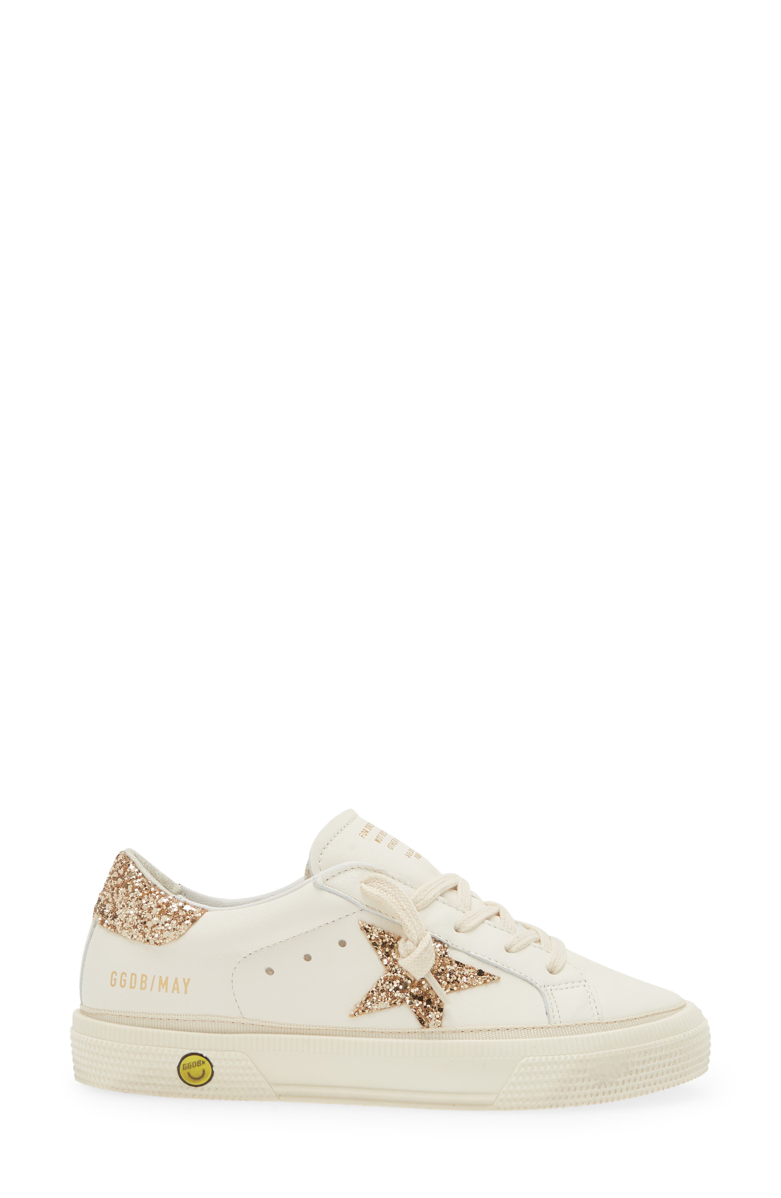 Golden Goose Kids' May Glitter Star Low Top Sneaker, Alternate, color, 