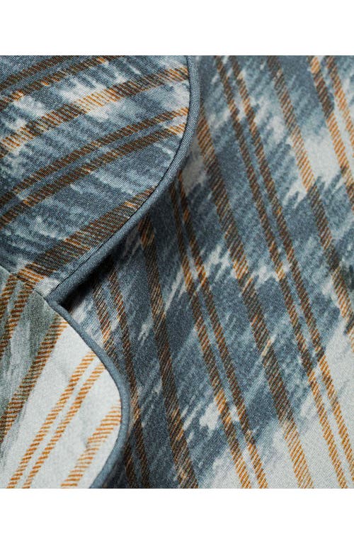 Mango Blurred Print Cotton Pajama Top In Green