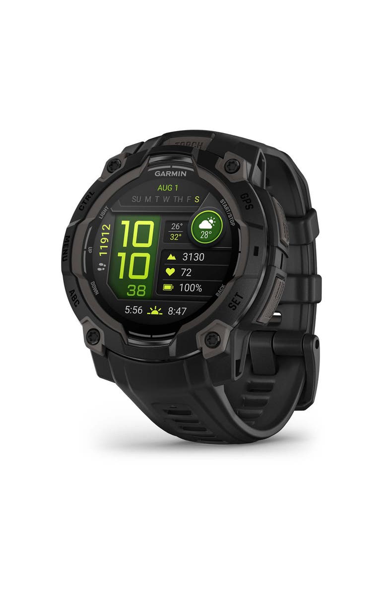 Garmin Instinct 3, 45mm AMOLED, Black/Black, Main, color, Black