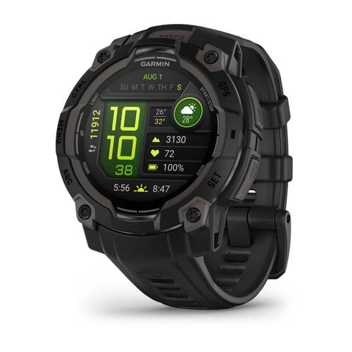 Garmin Instinct 3, 45mm Amoled, Black/black