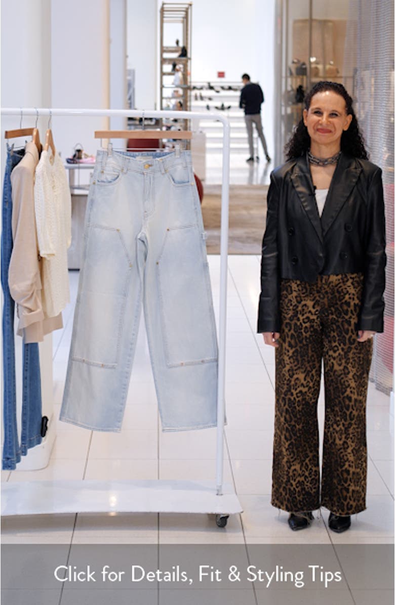 The Olympia Wide Leg Carpenter Jeans, sales video thumbnail