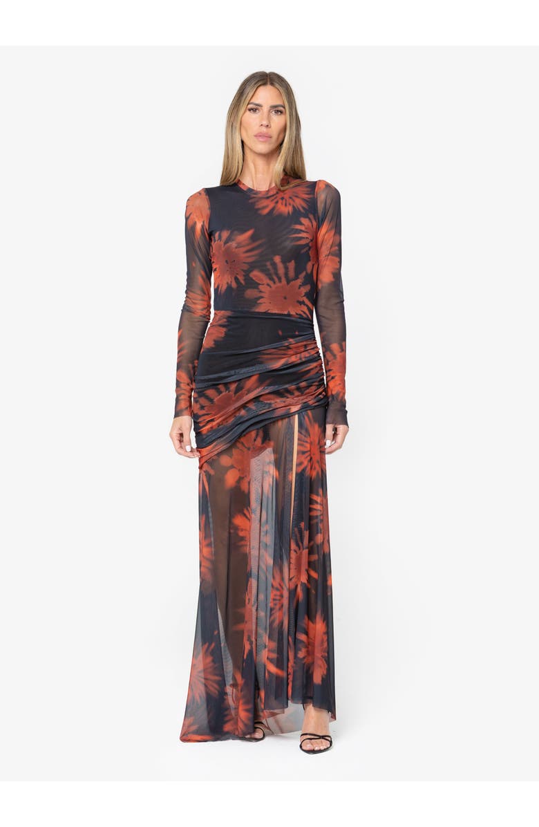 JBQ Serene Dress, Main, color, Crimson Blossom