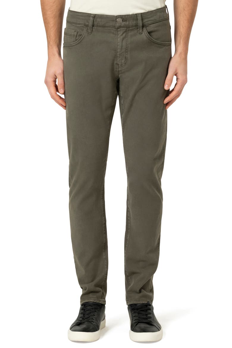 Jake Slim Fit Twill Pants, Main, color, TEA LEAF LUXE TWILL