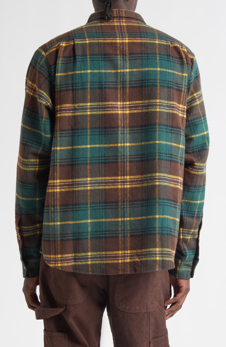 Sky High Farm Workwear Gender Inclusive Flannel Button-Down Shirt, Alternate, color, Yellow