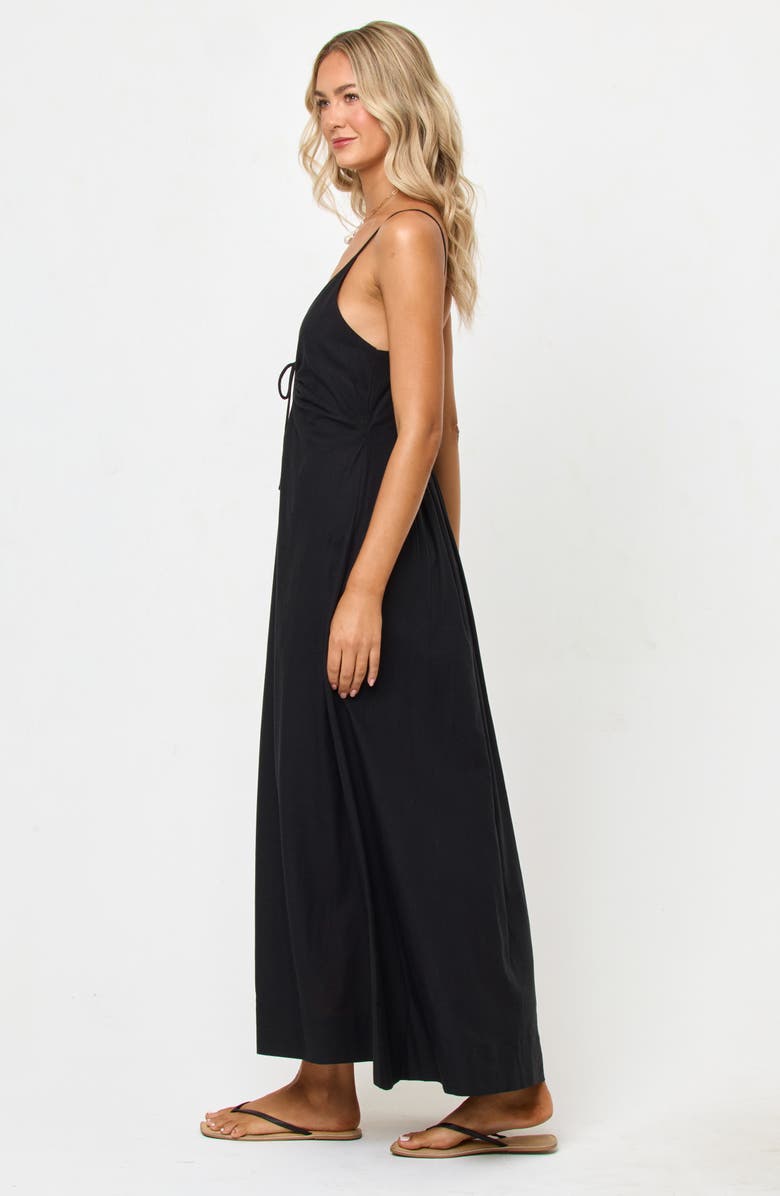 LSPACE Mabel Cover-Up Maxi Dress, Alternate, color, Black