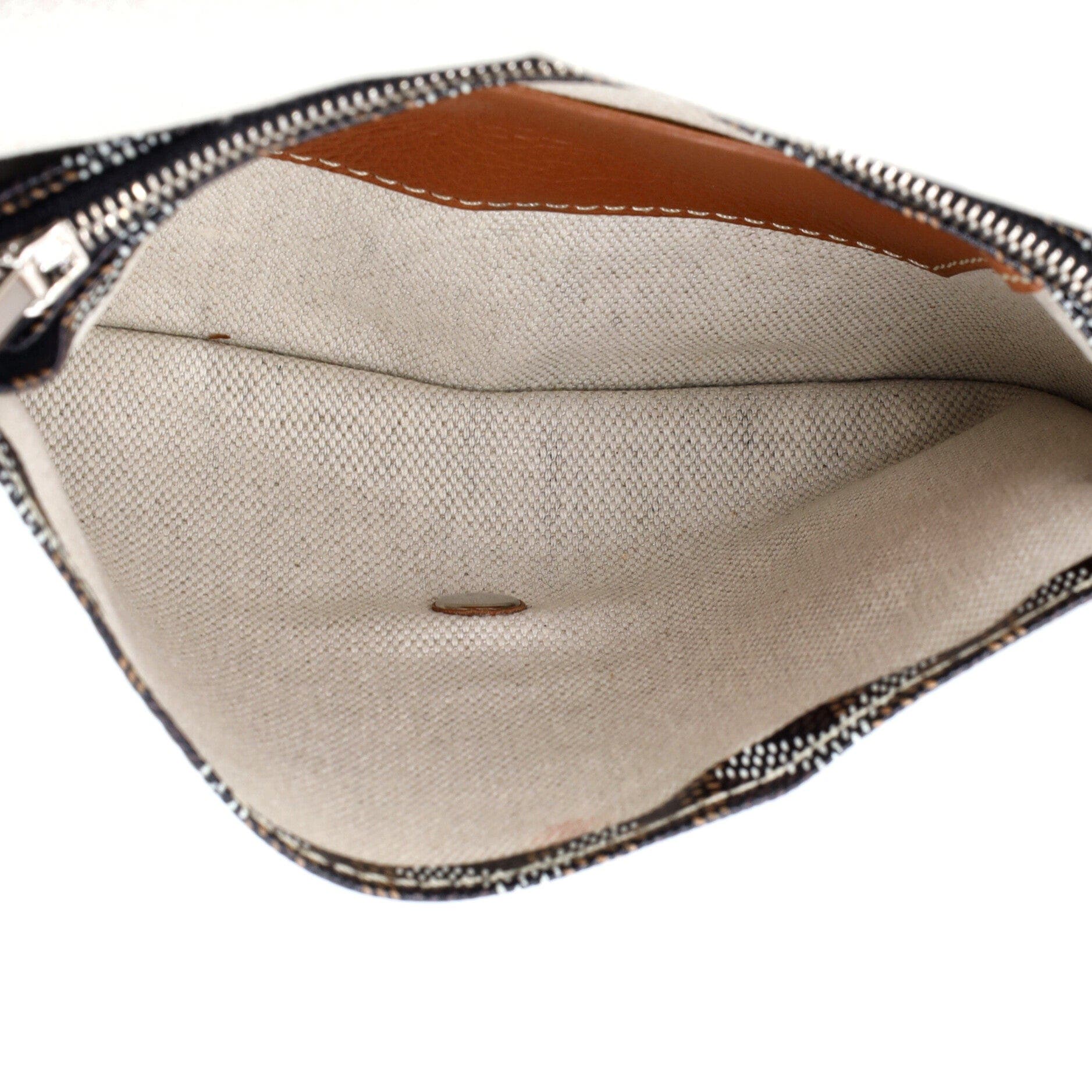Plumet Clutch Wallet Coated Canvas, Alternate, color, Brown