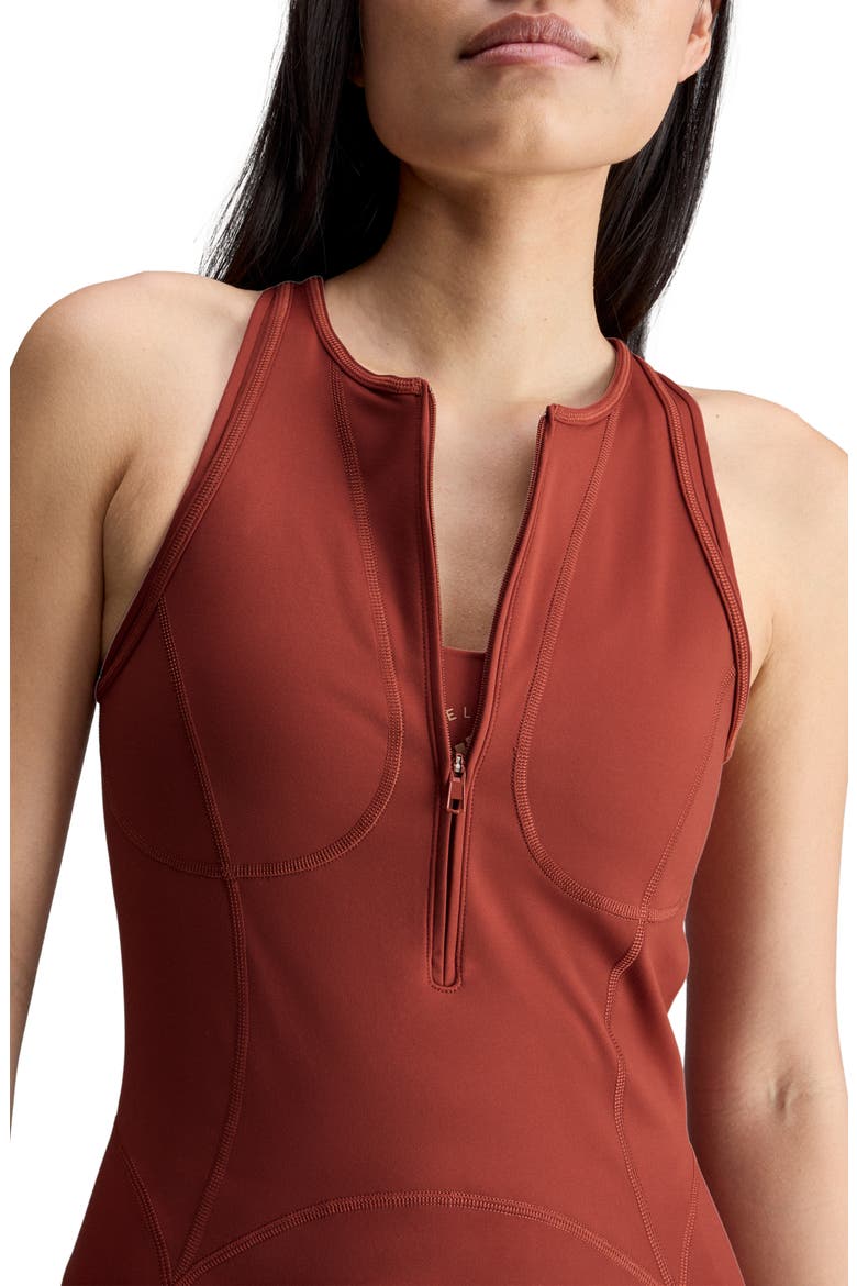 Performance Racerback Dress, Alternate, color, BURNT SIENNA/