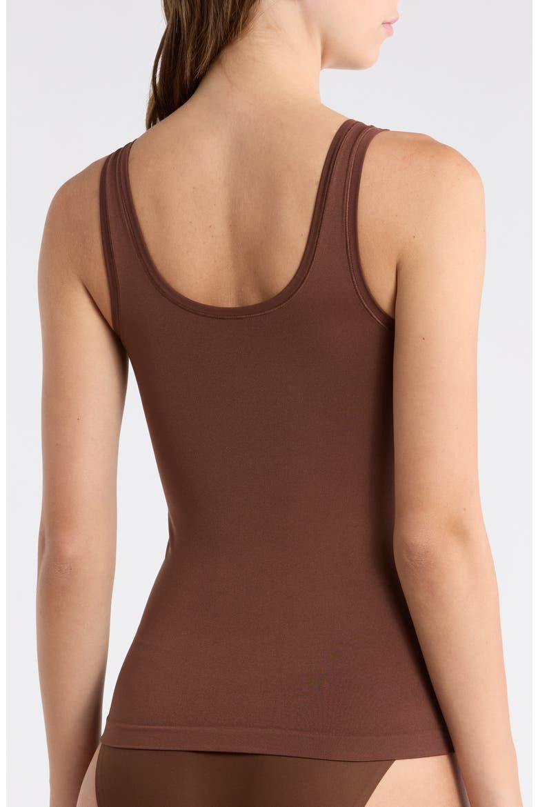 Seamless Layering Tank, Alternate, color, BROWN BITTER