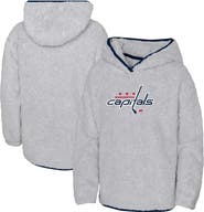Outerstuff Girls Youth Heather Gray Washington Capitals Ultimate Teddy Fleece Pullover Hoodie