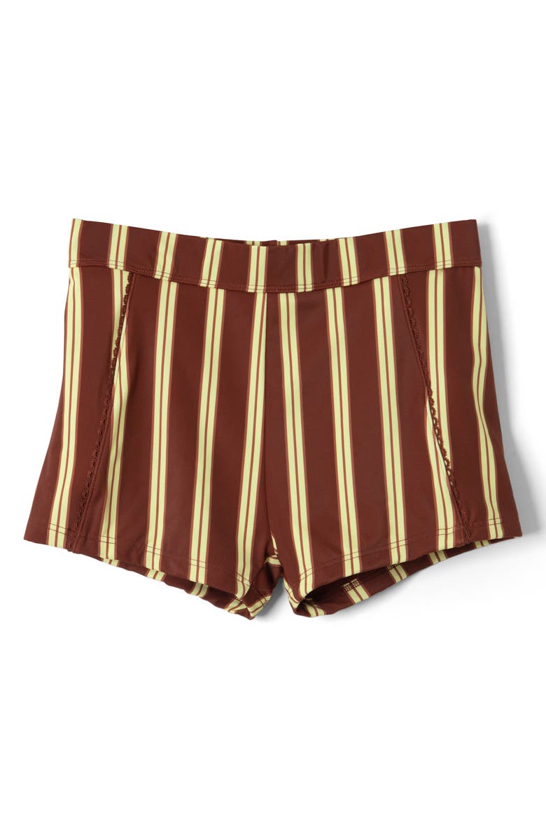 Damson Madder Trudi Swim Shorts, Alternate, color, Brown
