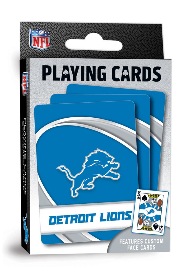 Detroit Lions Playing Cards, Main, color, Multicolor