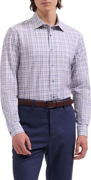 Bugatchi James OoohCotton® Plaid Print Button-Up Shirt