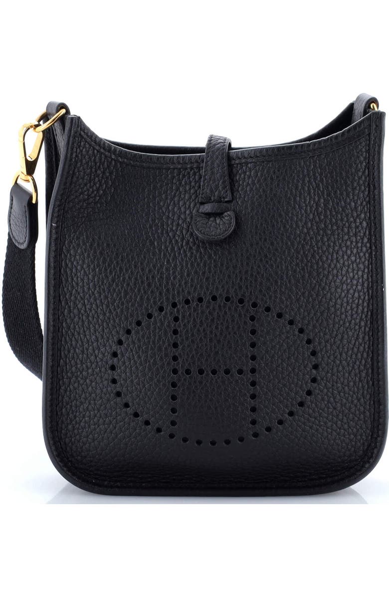 Pre-Owned Hermes Evelyne Bag Gen III Clemence TPM, Main, color, Noir