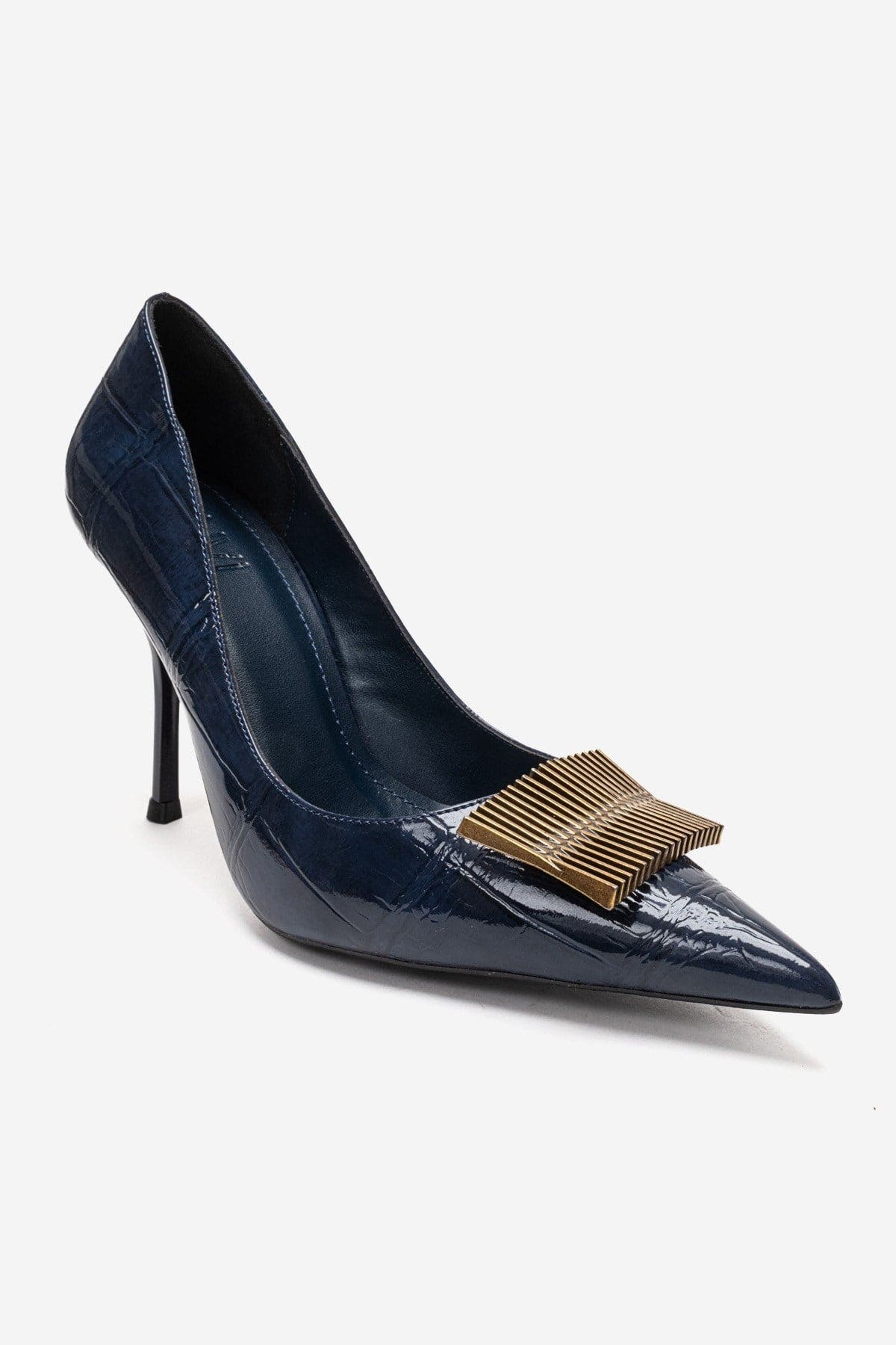 Dexen Stiletto Pump, Alternate, color, Navy Print