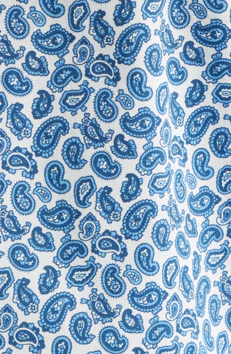 Etro Roma Paisley Cotton Stretch Poplin Dress Shirt, Alternate, color, Stampa F.do Bianco