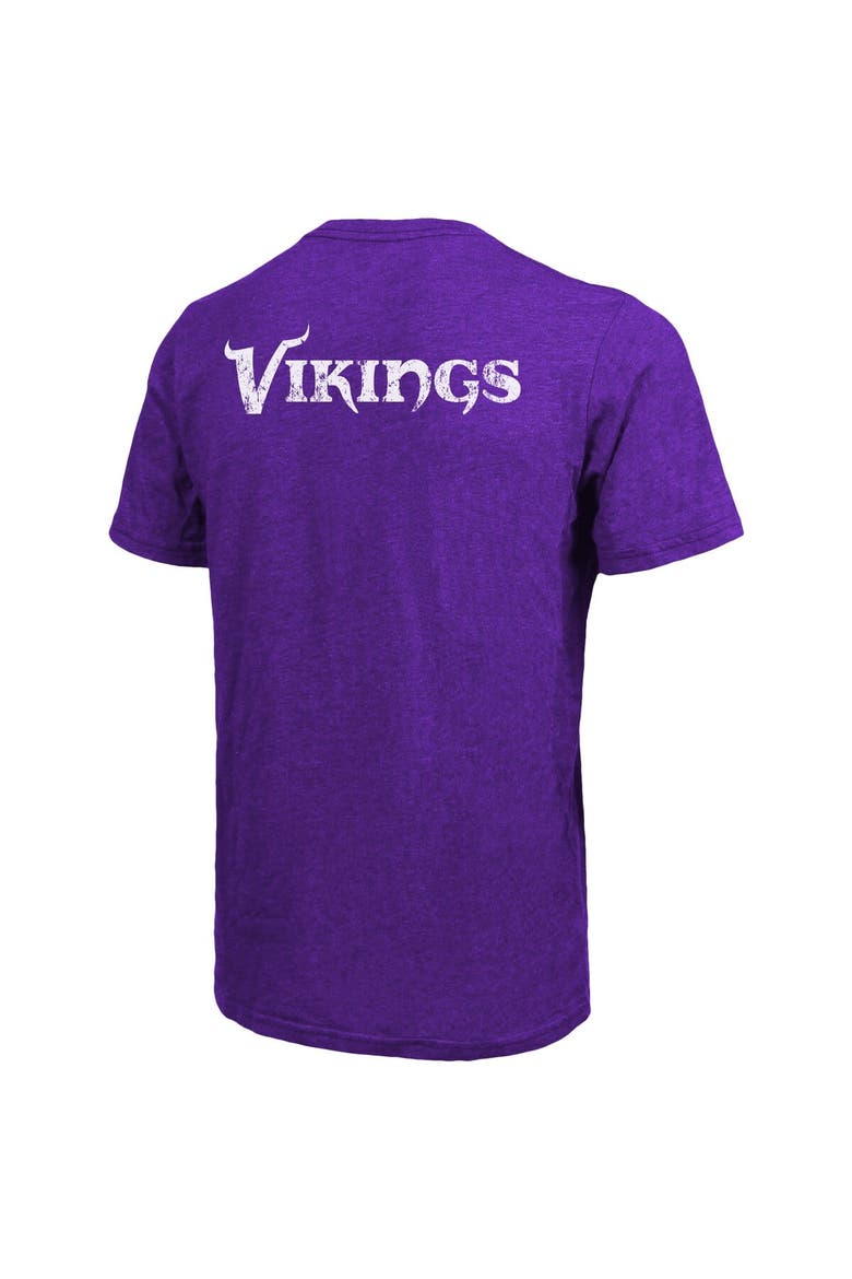 Minnesota Vikings Majestic Threads Tri-Blend Pocket T-Shirt - Heathered Purple, Alternate, color, Purple