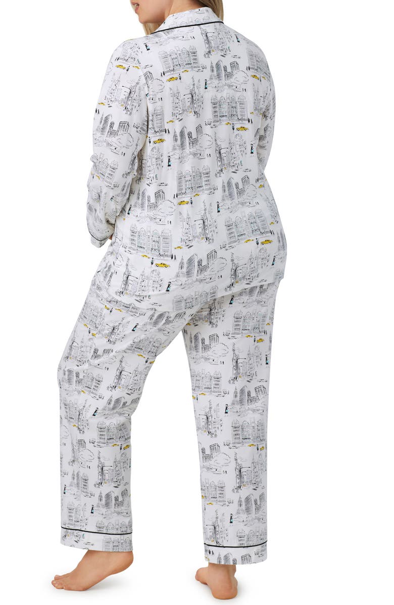 BedHead Pajamas Print Jersey Pajamas, Alternate, color, City That Never Sleeps
