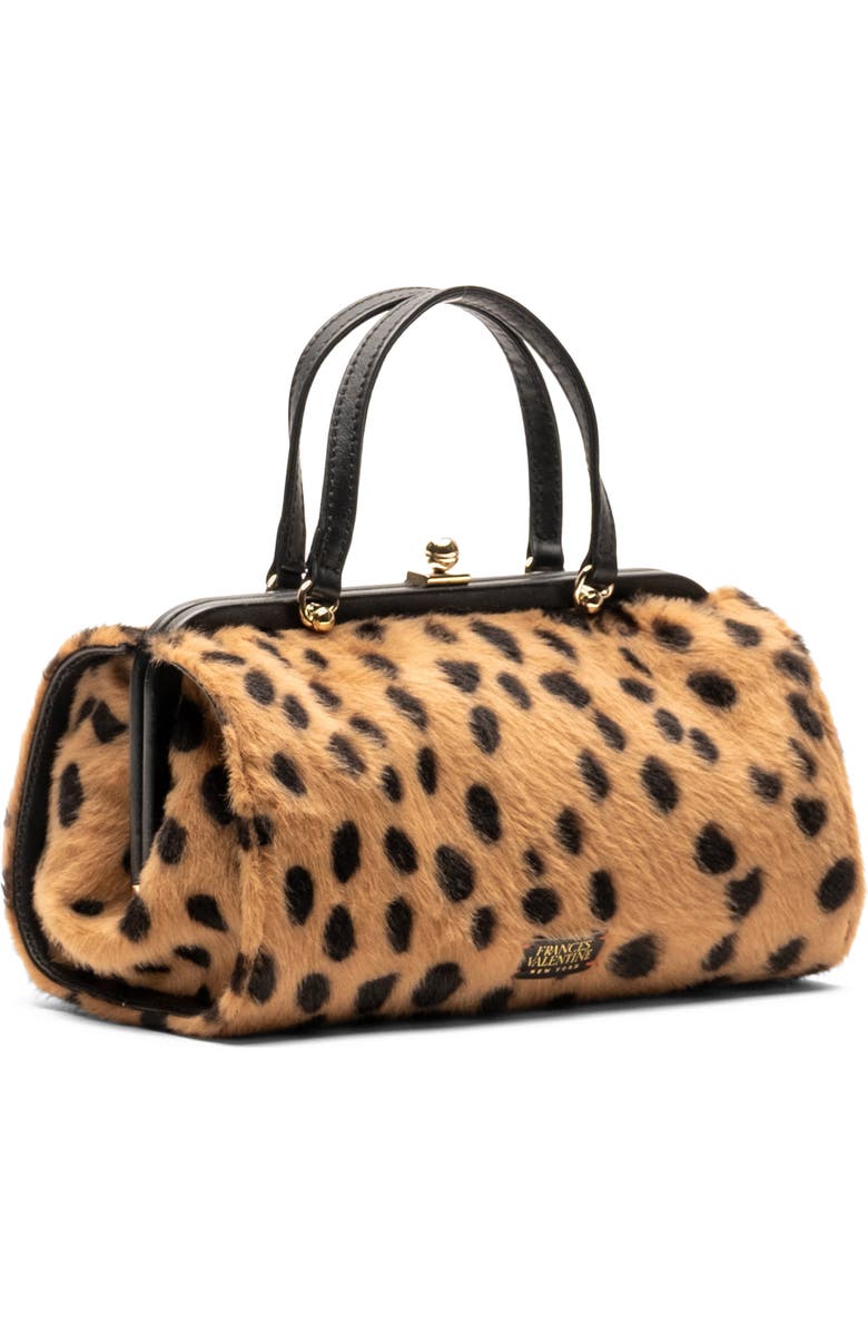 Frances Valentine Petit Michelle Cheetah Print Faux Fur Satchel, Alternate, color,
