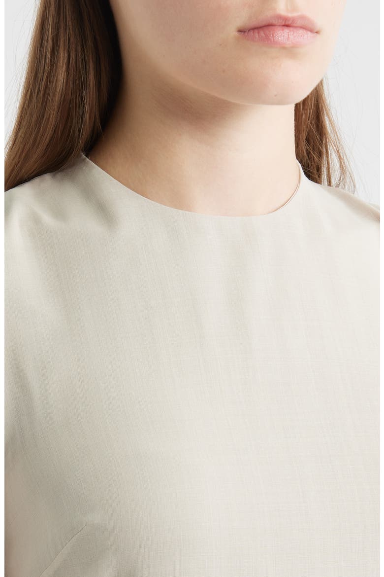 Tier Tie Back Midi Dress, Alternate, color, SAND