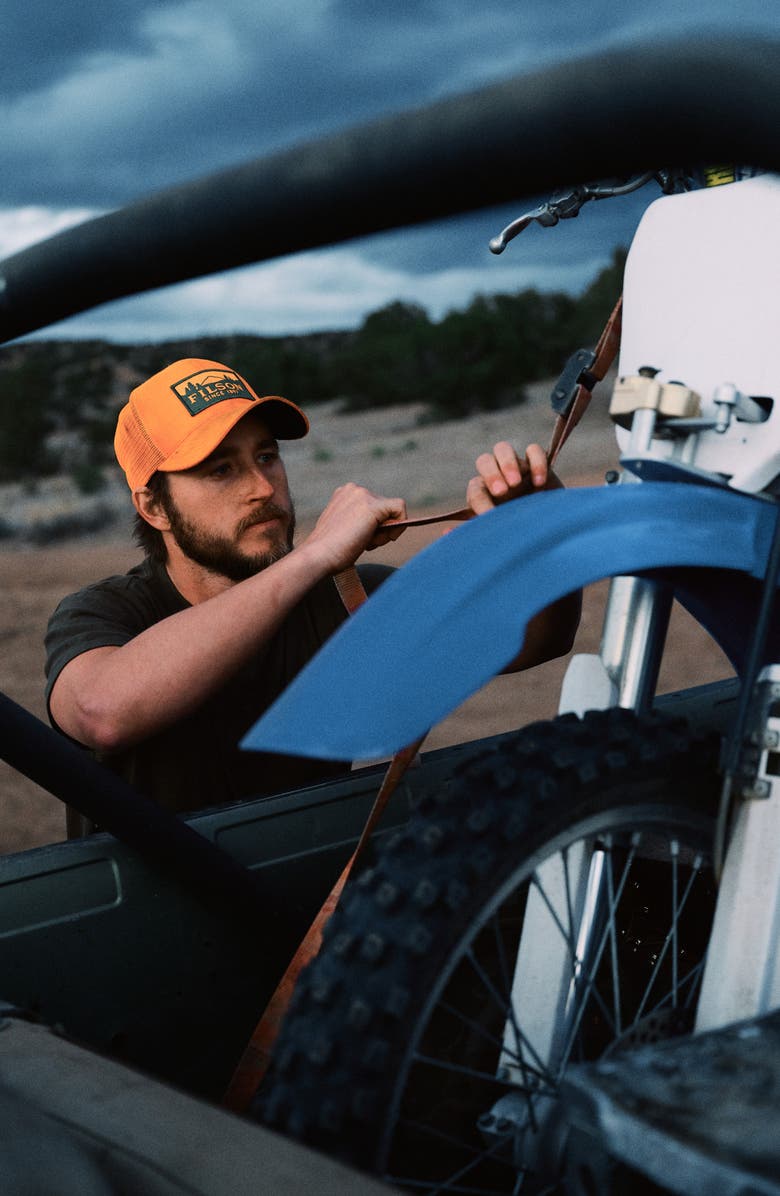 Filson Logger Trucker Hat, Alternate, color, Blaze Orange